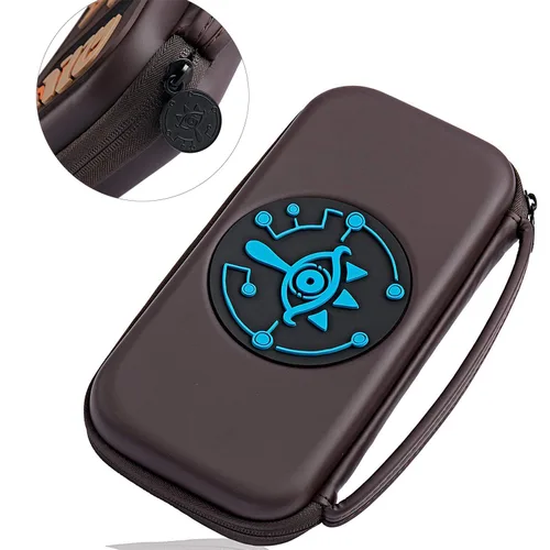 Vista 3 de Carrying Case Compatible with Nintendo Switch Zelda,Travel Silicone Hard Shell Bag Pouch with Link Sheikah Slate Eye for Nintendo Switch Console