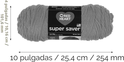 Vista 10 de RED HEART Super Saver - Paquete de 3 hilos, color blanco, paquete de 3