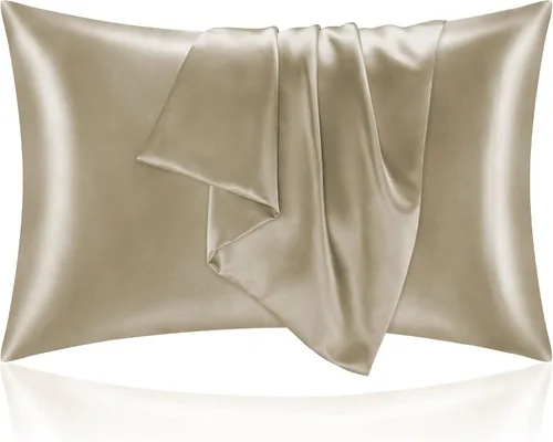 Vista 40 de BEDELITE Funda de almohada de satén para cabello y piel, súper suave y refrescante similar a las fundas de almohada de seda, paquete de 2 con cierre
