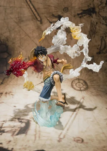 Vista 6 de Bandai Tamashii Nations Monkey. D. Luffy "One-Piece" FiguartsZERO Figura (versión de batalla)