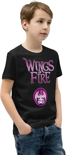 Vista 2 de All Together Design - Camiseta de manga corta para jóvenes con diseño de dragones