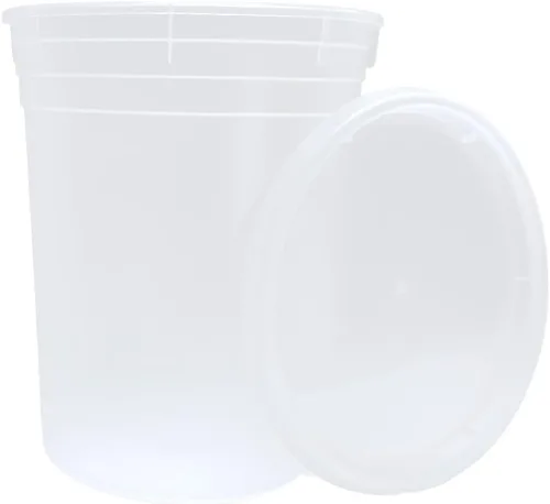 Vista 4 de Deli - Contenedores para almacenamiento de alimento con tapa, Transparente