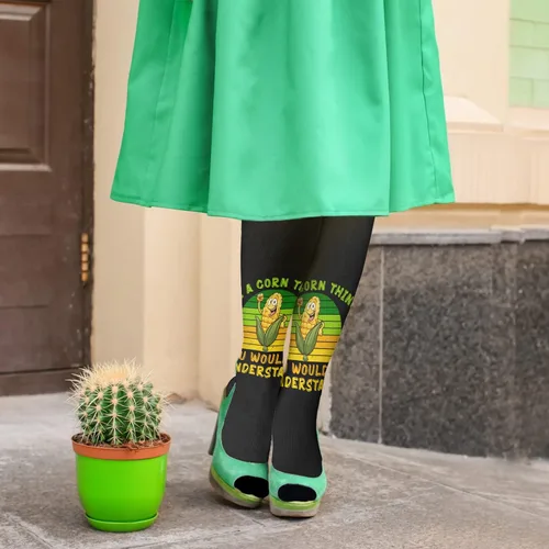 Vista 5 de devor Womens Knee Socks Liner Sock Womens Athletic Crew Socks Trendy corn Sock