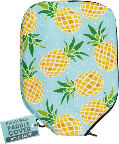 Vista 23 de Palms-O-Aces Pickleball Paddle Cover Canvas Padded Pickleball Paddles Sleeve with Zipper Lightweight Protective Paddle Case for Standard Paddles