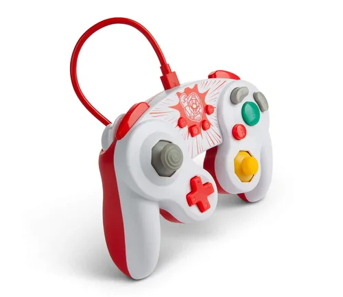Vista 5 de PowerA Wired GameCube Style Controller for Nintendo Switch - Mario, Gamepad, Wired Video Game Controller, Gaming Controller, GameCube Controller