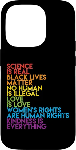 Vista 17 de Science is Real Black Lives Matter Rainbow LGBT Pride Gift Case for iPhone 17