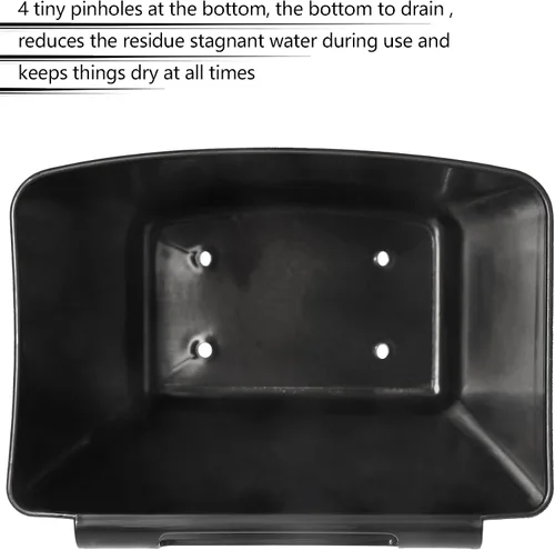 Vista 4 de Paquete de 6 portavasos colgantes para carrito rodante, accesorios, ganchos pequeños para colgar, contenedores de almacenamiento colgantes, Negro