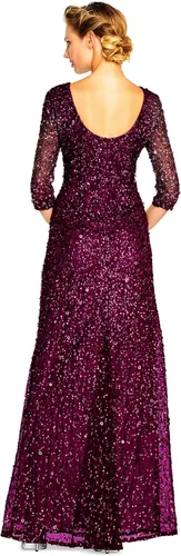 Vista 2 de Adrianna Papell Vestido con cuentas para mujer