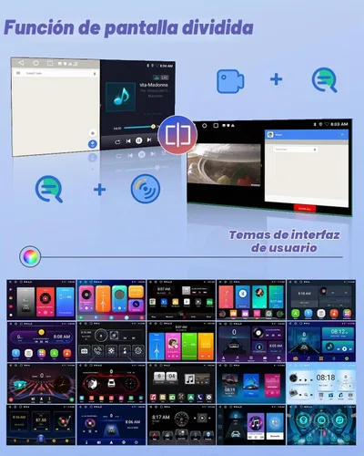 Vista 7 de Hikity 2+64G para Honda CRV 2002-2006 Android Car Stereo, radio con pantalla táctil de 9 pulgadas con Carplay inalámbrico, Android Auto, WiFi