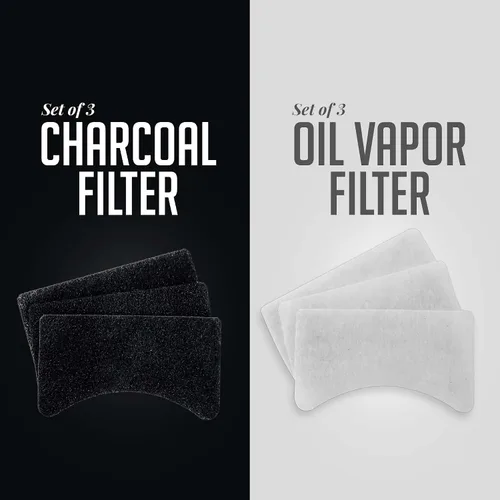 Vista 6 de OVENTE Freidora eléctrica con canasta, tapa, temperatura ajustable, asas frías, más filtro de repuesto de vapor de carbón y aceite