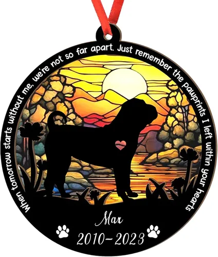 Vista 60 de Adorno personalizado para atrapasoles de sabueso afgano, adorno de Navidad de sabueso afgano – Regalo para perro amante, sabueso afgano