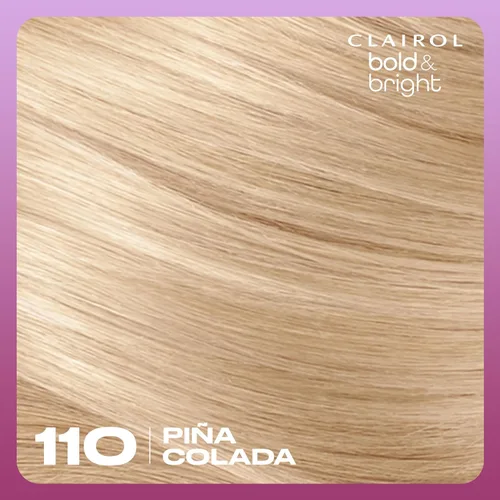 Vista 9 de Clairol Bold & Bright - Tinte permanente para el cabello, rubio claro 110, 1 unidad 110 Piña Colada