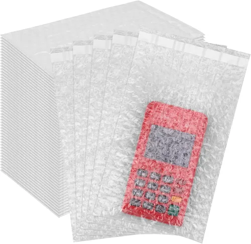 Vista 9 de 100 piezas de pequeñas bolsas de burbujas autosellables de 2" x 3.15" Bolsas de burbujas mini autosellables, bolsas de acolchado, bolsas de doble
