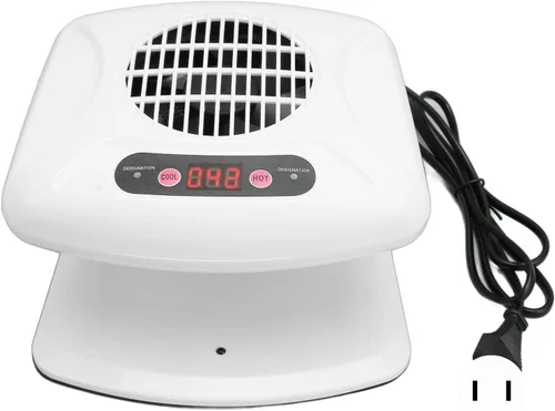 Vista 7 de Secador de aire de uñas blancas con sensor automático de motor giratorio, secador de ventilador de uñas para uso profesional en salones, sistema