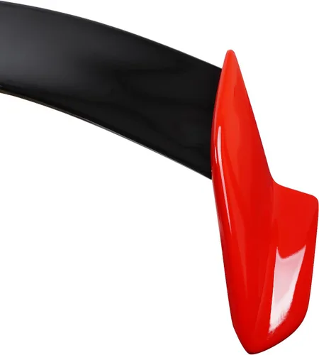 Vista 7 de Compatible con Honda Civic Hatchback 2016 2017 2018 2019 2020 2021 2 tonos rojo negro tipo R estilo alerón necesita montaje simple