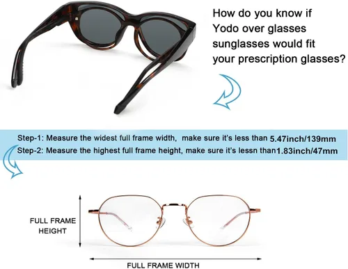 Vista 5 de yodo Gafas de sol ajustadas con lentes polarizadas para hombres y mujeres