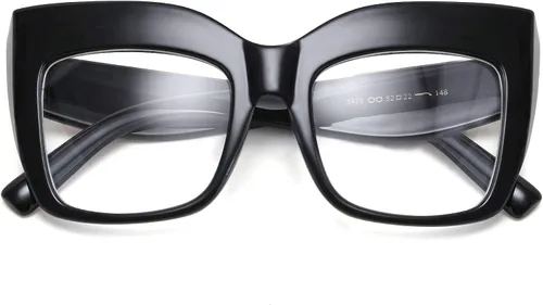 Vista 3 de FEISEDY Gafas cuadradas de gran tamaño con marco de gafas para mujer B2475