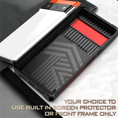 Vista 5 de Funda tipo billetera para Google Pixel 7/7Pro, con cubierta deslizante para cámara, ranura para tarjetero y anillo magnético con soporte, funda Negro