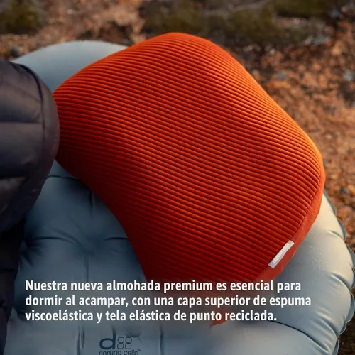 Vista 2 de Sea to Summit Aeros Premium - Almohada inflable de viaje, regular, repollo