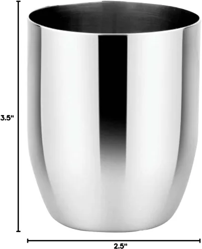 Vista 8 de Ahimsa - Taza de acero inoxidable para niños, diseñada por pediatras, tazas para niños pequeños con pulido premium para el entrenamiento con taza