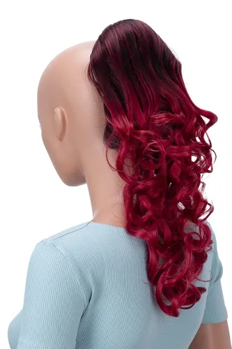 Vista 14 de CAISHA Extensión de clip de cola de caballo de 16 "voluminoso ondulado marrón ceniza H214