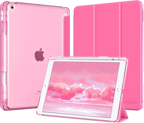Vista 42 de MoKo for iPad 9th/8th/7th Generation Case 10.2-Inch with Pencil Holder,Pink