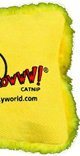 Vista 4 de Yeowww! Catnip Pillows Yellow (Single) (Pack of 2)