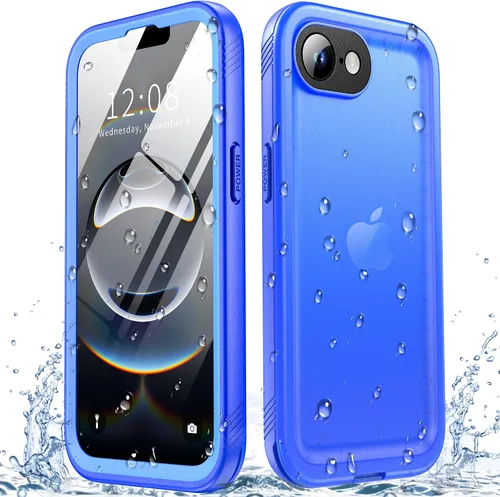 Vista 30 de SPORTLINK Funda impermeable para iPhone SE 3rd 2022/iPhone SE 2nd 2020/iPhone 7/8 - Con protector de pantalla integrado, funda impermeable de cuerpo