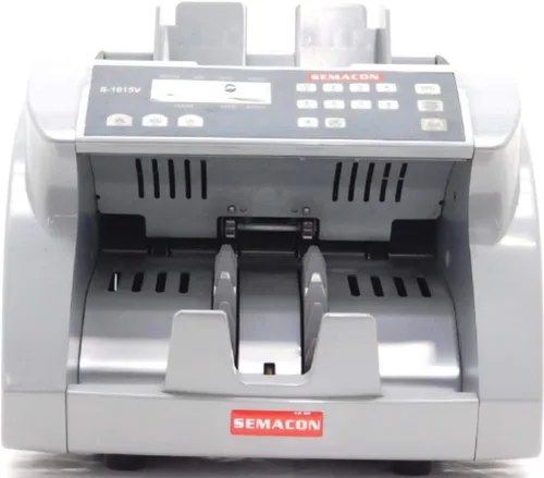 Vista 3 de S-1615V Contador de valor de moneda de grado bancario premium (UV CF), teclado de 10 dígitos, hasta 1800 billetes por minuto, procesamiento por