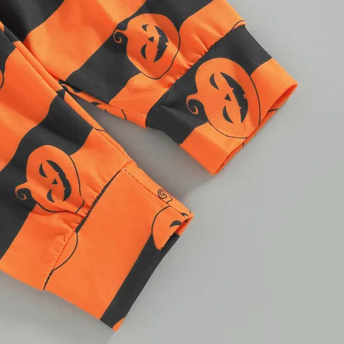 Vista 5 de Conjunto de 3 piezas de ropa de Halloween para recién nacidos, ropa de Halloween para bebé niño y niña