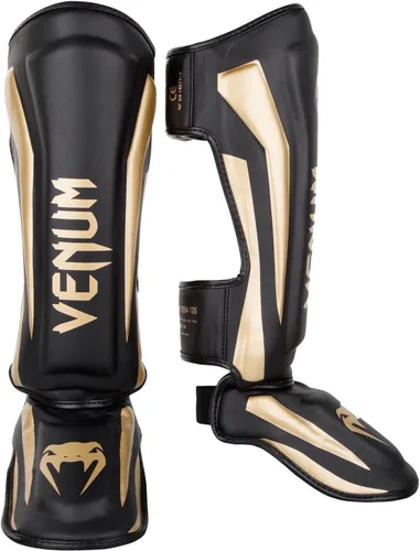 Vista 15 de Venum Espinilleras Elite Standup Blanco/Dorado