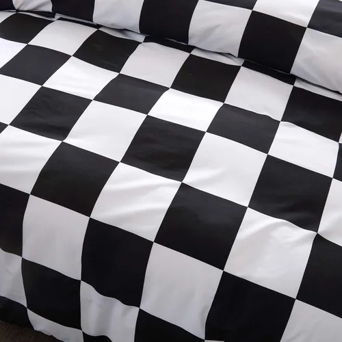 Vista 3 de LAMEJOR Juego de fundas de colcha y almohada de lujo con estilo navideño, suave, 1 funda de colcha y 2 fundas de almohada