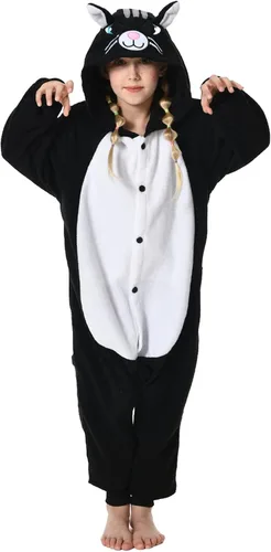 Vista 3 de Unisex Kids Animal Onesie Pajamas One Piece Plush Cosplay Girls HomeWear Costume