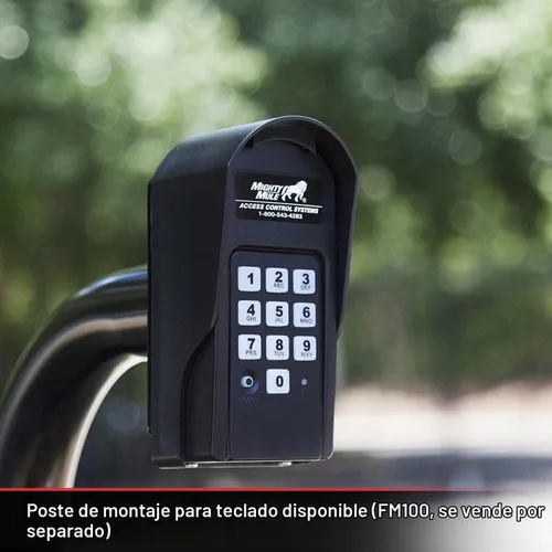 Vista 4 de Gto FM137 teclado digital para portones eléctricos GTO y Mighty Mule, 25 códigos programables, FM137