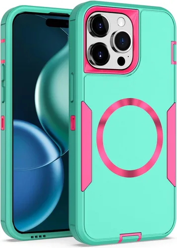 Vista 19 de Diseñada para iPhone 14 Pro, protección magnética contra caídas resistente, compatible con MagSafe, a prueba de polvo, no se decolora, no se pone