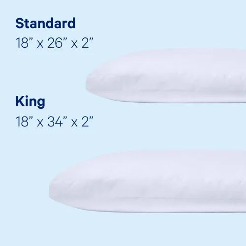 Vista 5 de Casper Almohada de dormir para dormir, estándar, color blanco