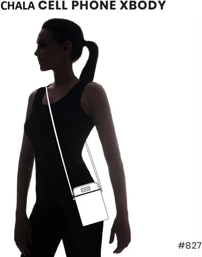 Vista 3 de CHALA - Bolso cruzado para teléfono celular, bolso de mano de pulsera multicolor para mujer con correa ajustable