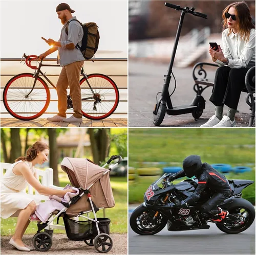 Vista 8 de eLinkSmart Cerradura de cadena sin llave biométrica impermeable 100CM cerradura de cadena para bicicleta Scooter motocicleta puerta valla puerta