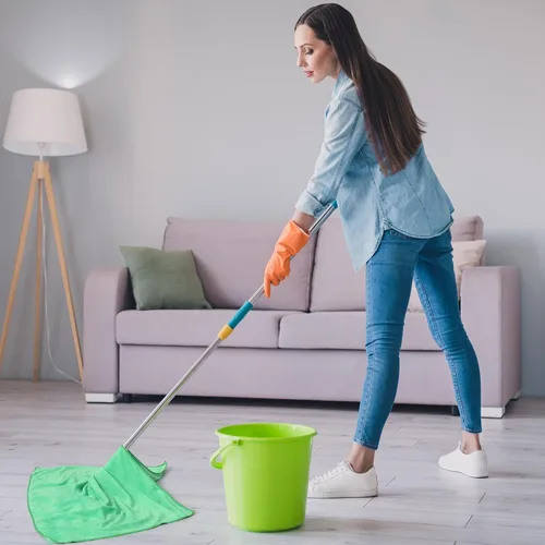 Vista 2 de SmoothNovelty 10 piezas de paño de limpieza de microfibra extra grande de 30" x 20" toalla de microfibra grande para piso reutilizable lavable sin
