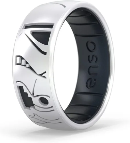 Vista 18 de Enso Rings Anillo de boda de silicona – Diseños grabados de Star Wars – Ajuste cómodo – Hecho en Estados Unidos – Ideal para uso activo
