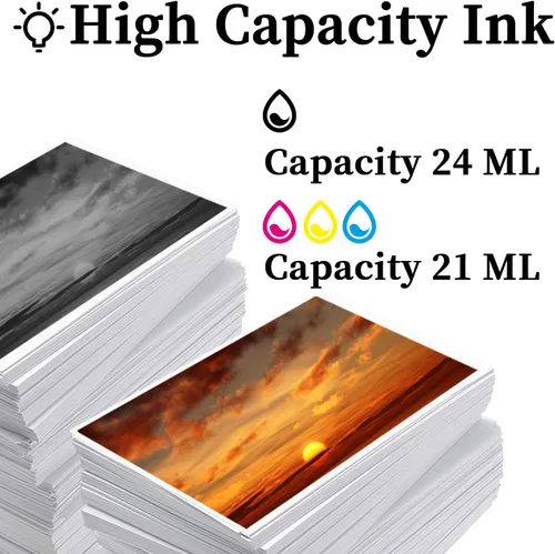 Vista 3 de 645XL 646XL Cartuchos de tinta de súper alto rendimiento compatible para Canon 645XL 646XL para impresora Canon MG2400 MG2500 MG2560 MG2460 MG2965