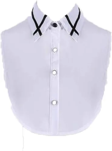 Vista 17 de YEKEYI Blusa Lady Half Shirt - Cuello desmontable Dickey para mujer 1