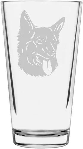 Vista 330 de Podenco Canario - Vaso de pinta de 16 onzas con temática de perro personalizado
