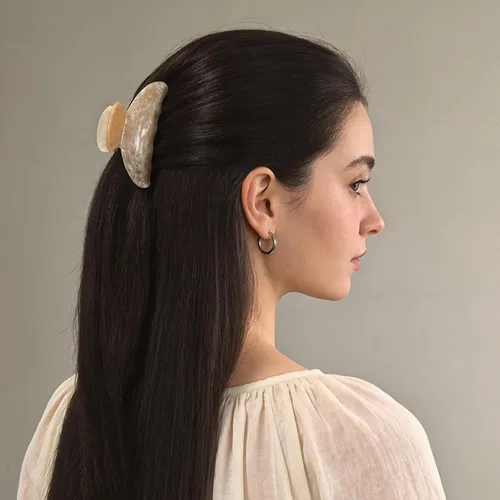 Vista 8 de 10 pinzas para el cabello medianas para cabello grueso/fino, agarre fuerte, antideslizante, pinza de mandíbula para el cabello, accesorios