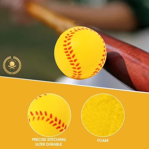 Vista 5 de Paquete de 20 mini pelotas de béisbol de espuma de 1.6 pulgadas, perfectas para practicar bateo y lanzar, mejorar tu precisión de bateo