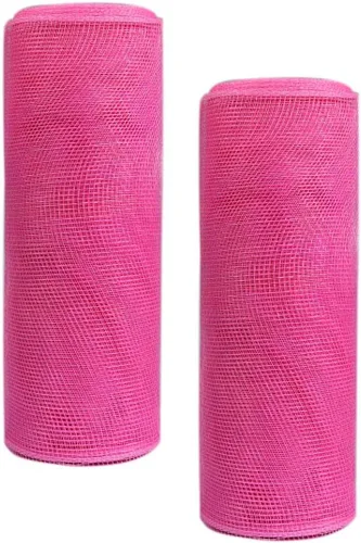 Vista 10 de YYCRAFT Paquete de 2 cintas de malla de polímero metálico de 6 pulgadas (total 20 yardas, verde manzana)