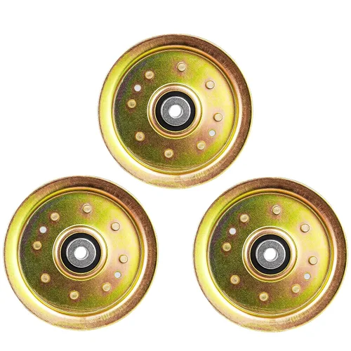 Vista 6 de Polea tensora plana para MTD Cub Cadet RZT 50 L54 S42 42 S54 S50 LT1040 RZT50 Troy-Bilt GT54 TB2450 TB2142 756-04129B 956-04129C 753 -08171 paquete