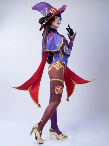 Vista 4 de Cosfun Game Genshin Impact Mona Lyney Lynette Neuvillette Cosplay Costume for Halloween Outfits