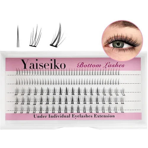 Vista 13 de Kit de extensiones de pestañas autoadhesivas en racimo, pestañas para colocar uno mismo, pestañas pre-pegadas, sin necesidad de pegamento, pestañas