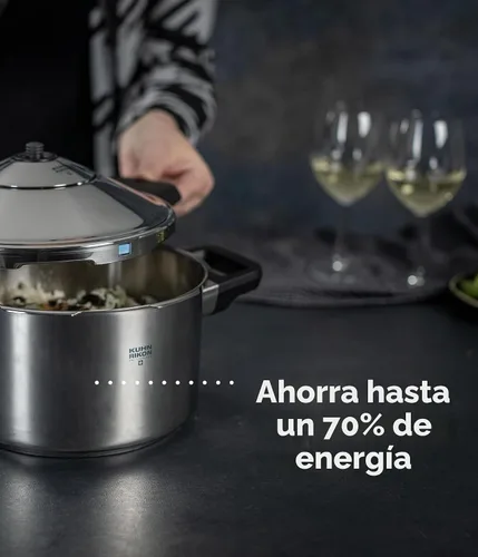 Vista 5 de Kuhn Rikon Duromatic Olla de presión estilo familiar, 5.3 cuartos de galón, Stainless
